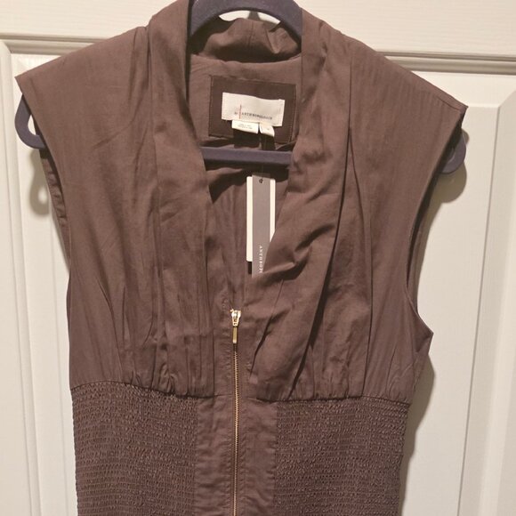 Anthropologie The Tommy Zip Front Dress NWT M - Picture 1 of 11